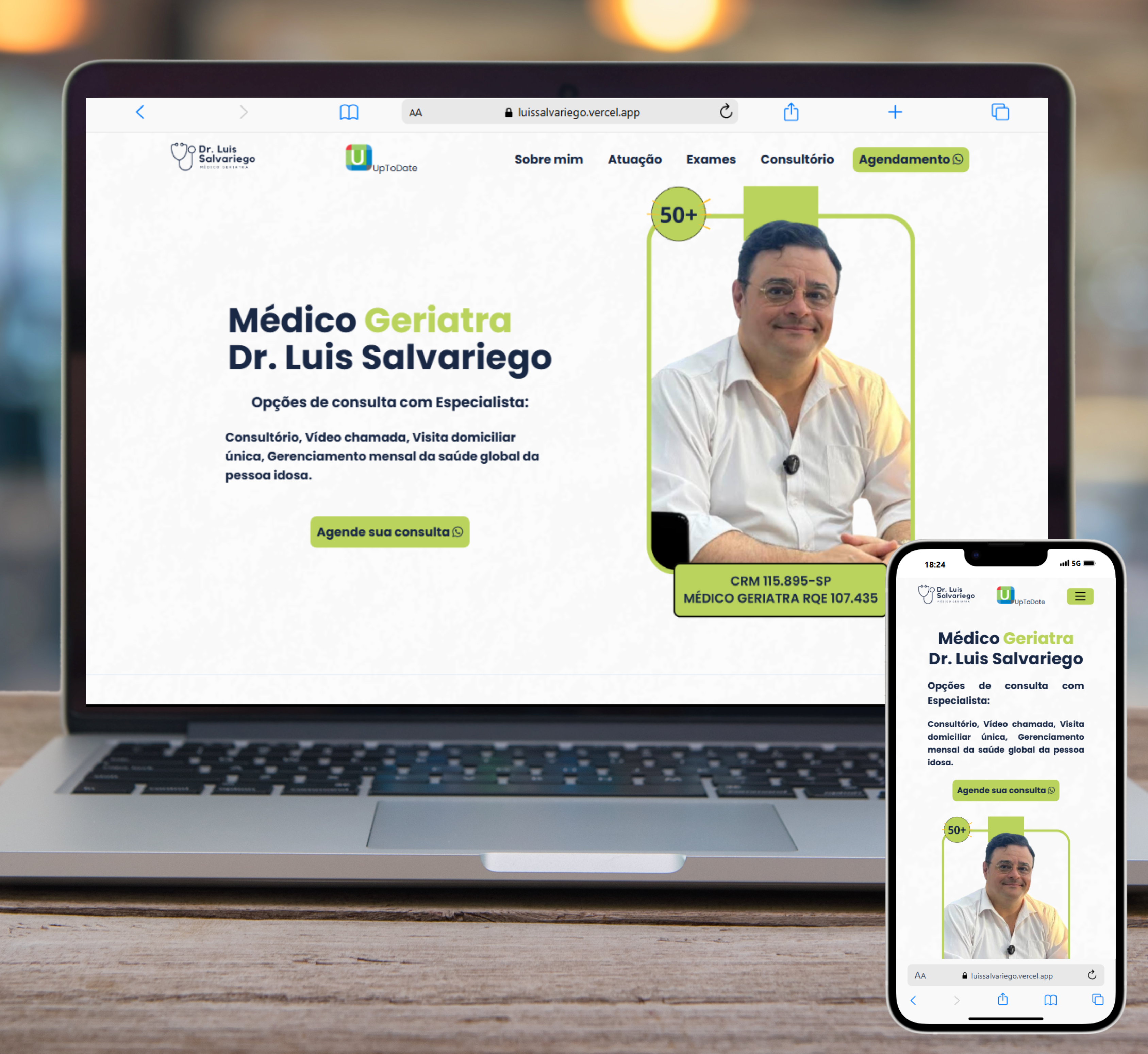 Imagem do site do Médico Luis Fernando