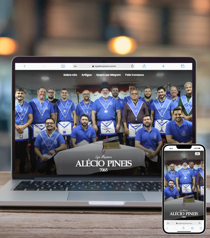 Site institucional Loja Maçônica Alécio Pineis
